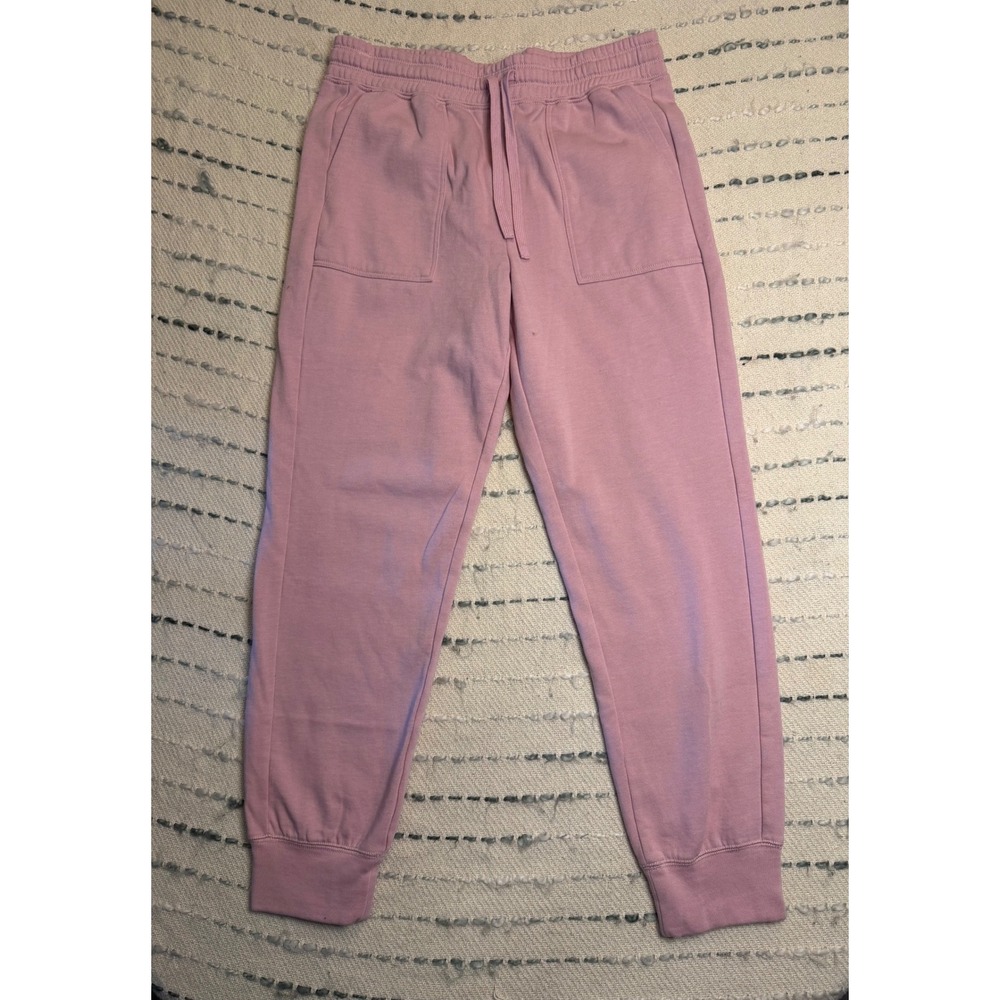 Splendid Eco Pink Jogger Sweatpants Fleece Lined Pockets Medium